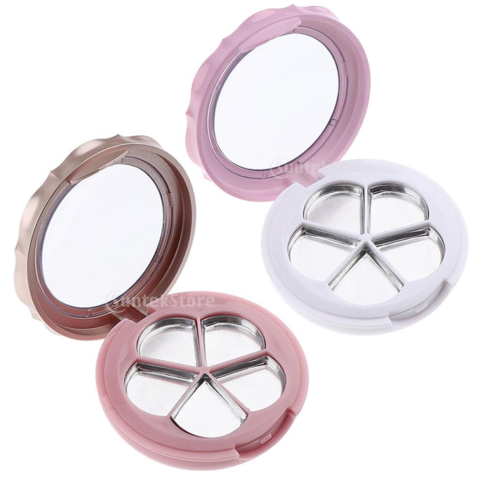5 Slots Empty Eyeshadow Powder Blush Container DIY Cosmetic Lipstick Case 2x