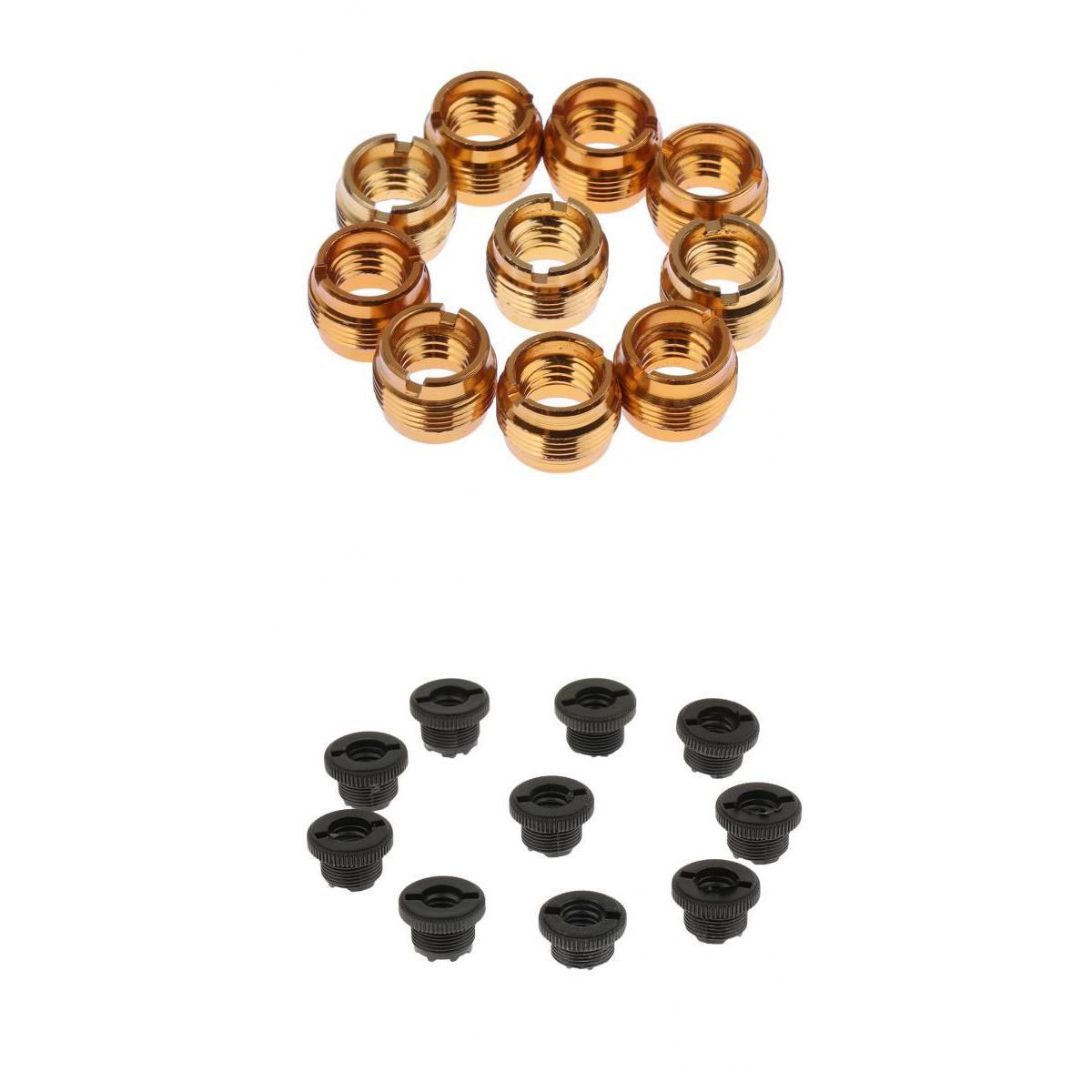 20 Pieces Microphone Clip Screw Thread Adaptor 3/8 to 5/8" Screws"