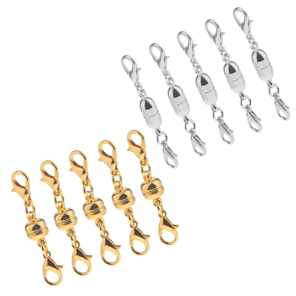 10Pieces Magnetic Clasps Hook for DIY Necklace Bracelet Jewelry Making Craft