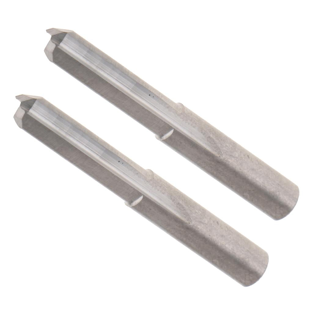2PCS 6mm Shank Double Flutes CNC Router Bits Straight Engraving Cutters 22mm