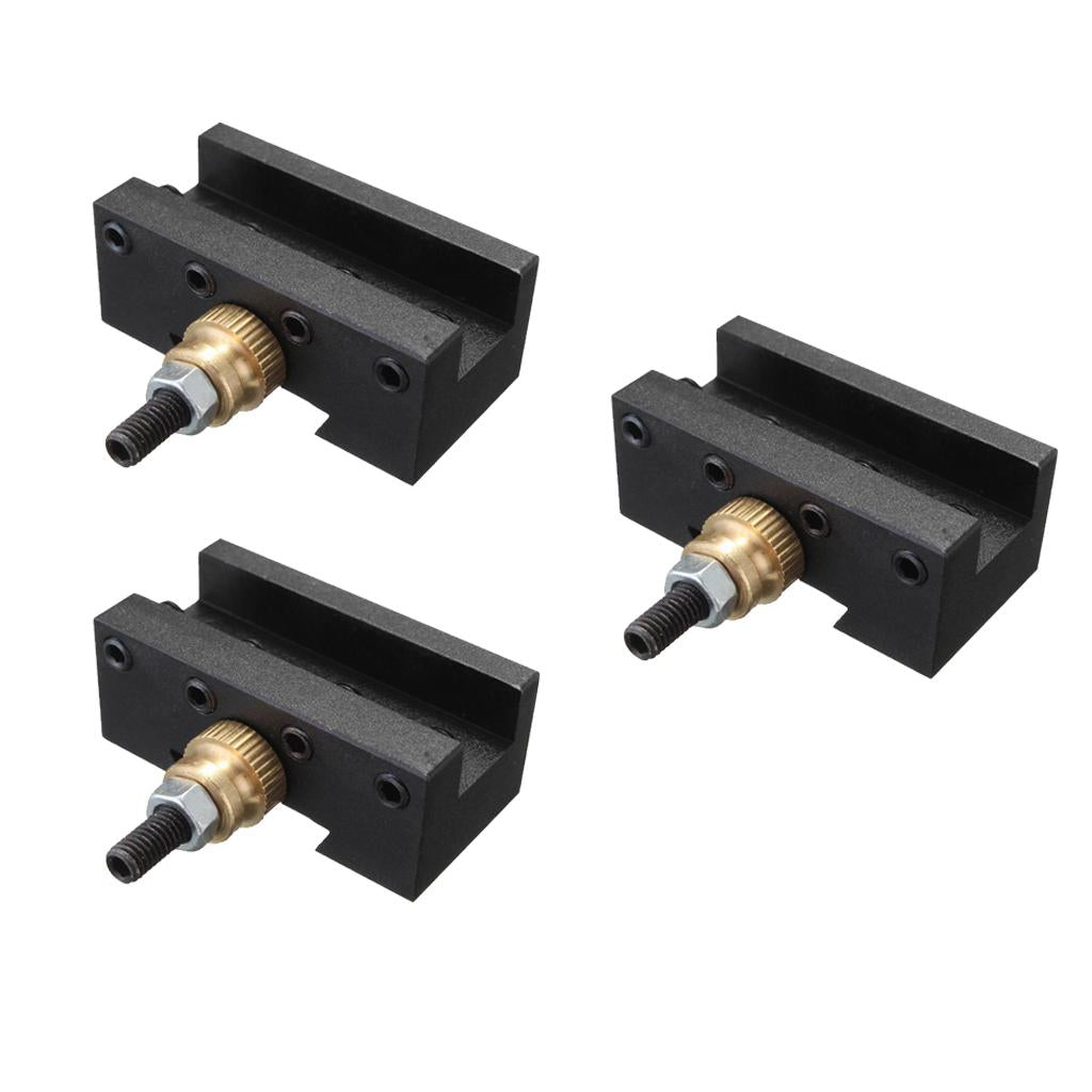 CNC 1/4-1/2" Mini Lathe Quick Change Post Facing Milling Tool Holder 3pcs"