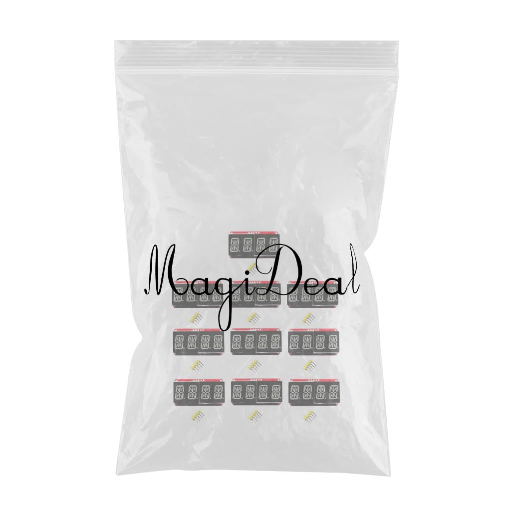 10PCS 0.54inch Red 4Bits Digital Tube LED Display Module I2C For