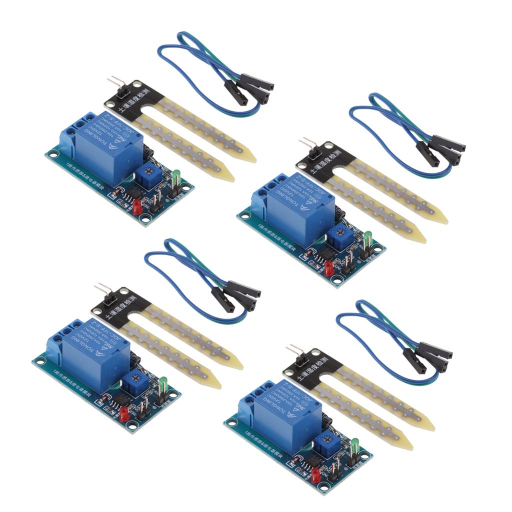 4PCS Soil Hygrometer Humidity Detection Module Moisture Water Sensor