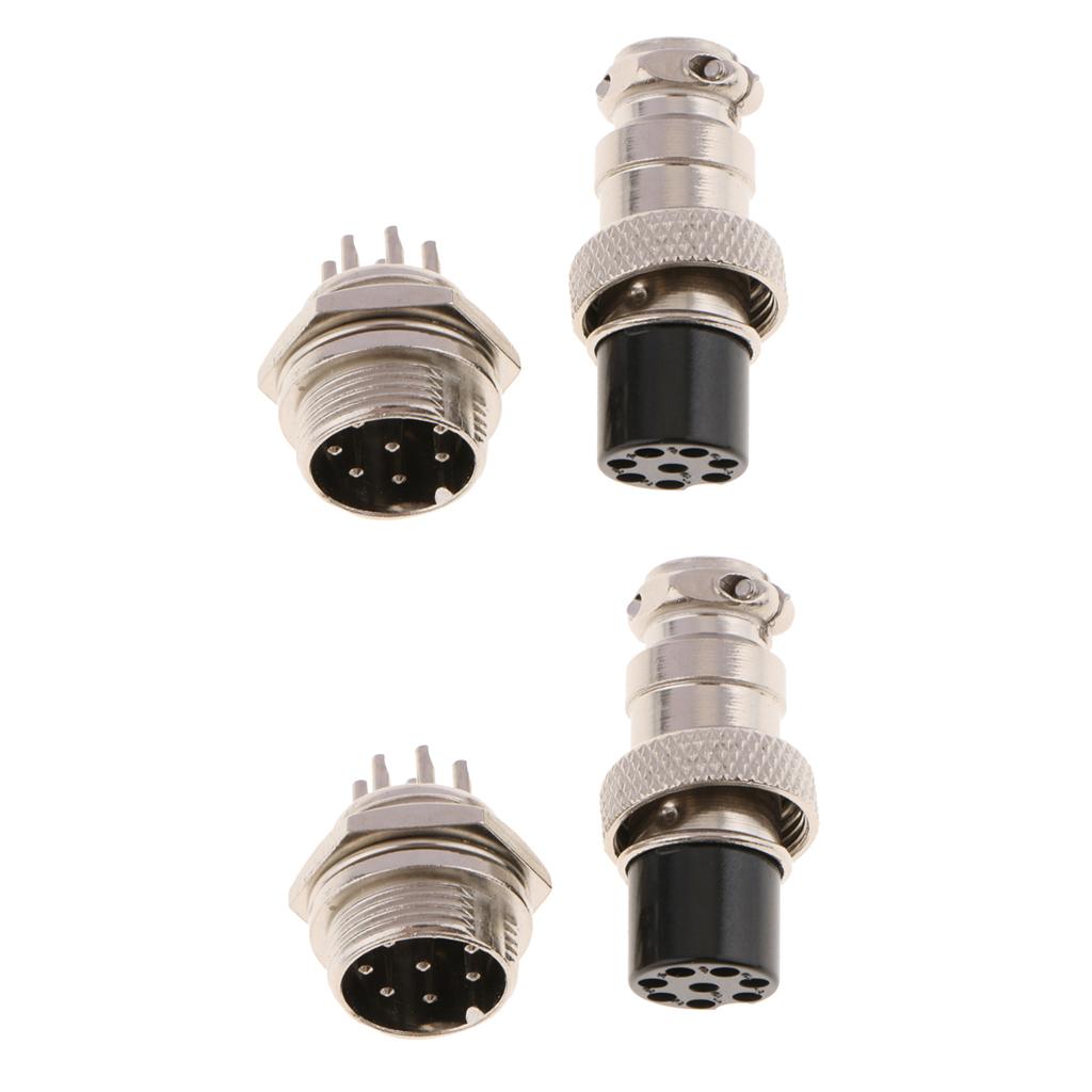 2pair GX16-8Pin Air Plug Aviation Plug And Socket Connector Cable PlugSocket