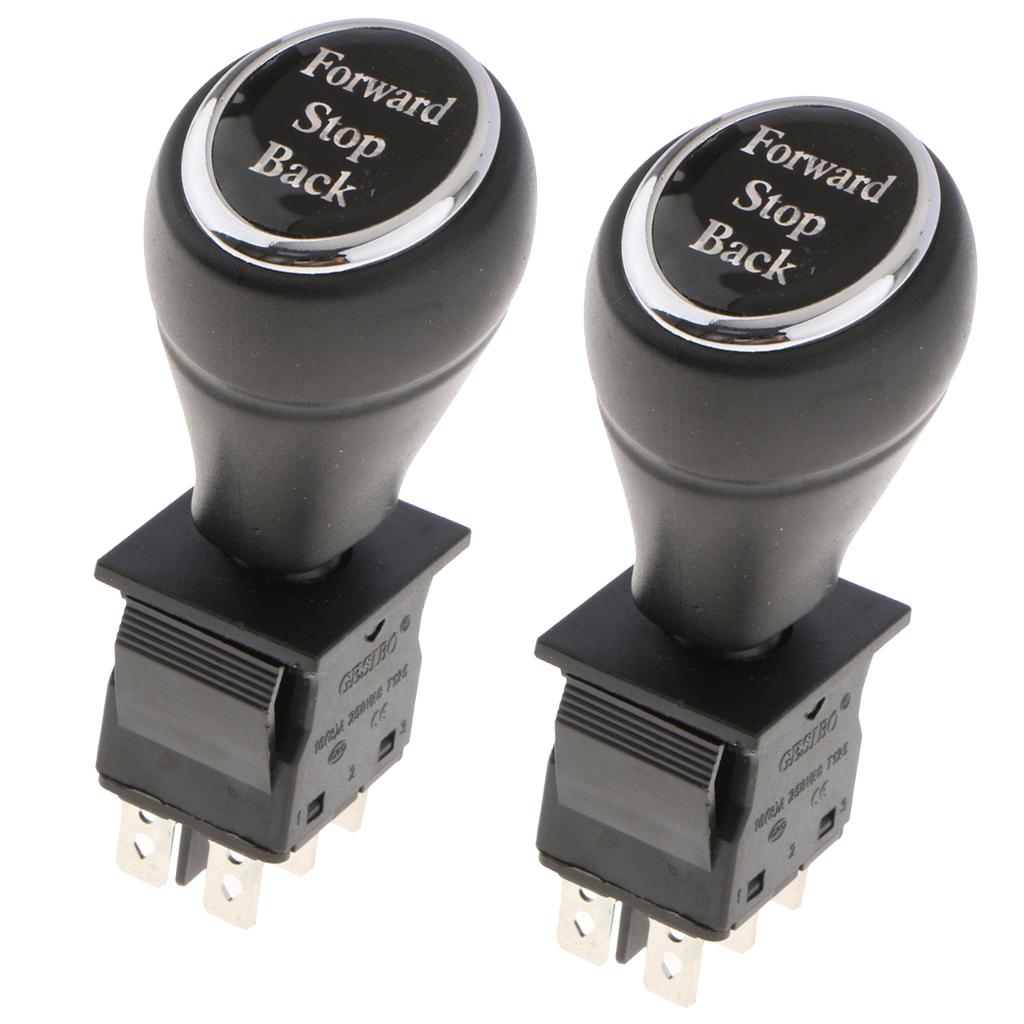 6Pin 3Position Joystick Switch Replacement Car Putter Switches Push Rod x2