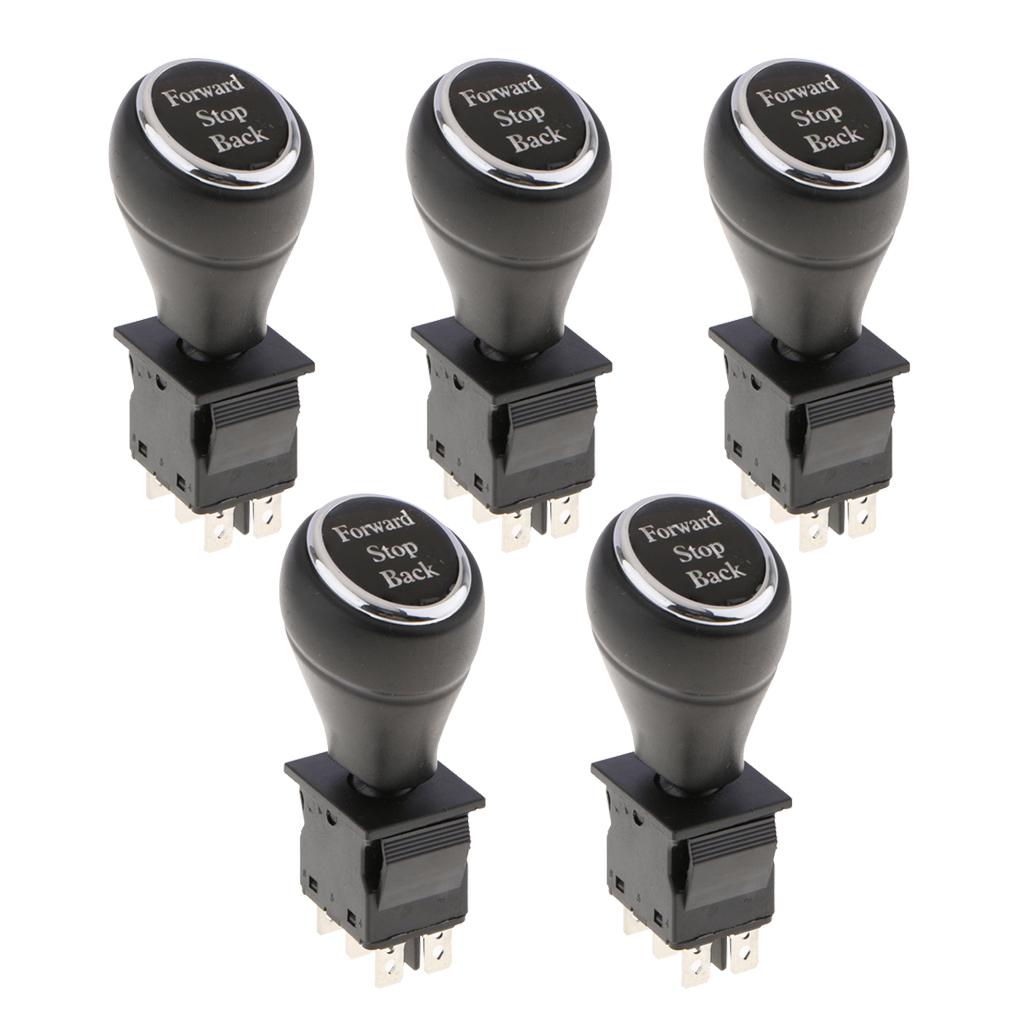5PCS On-Off-On 6Pin 3 Position Joystick Switch Replacement Car Putter Switch