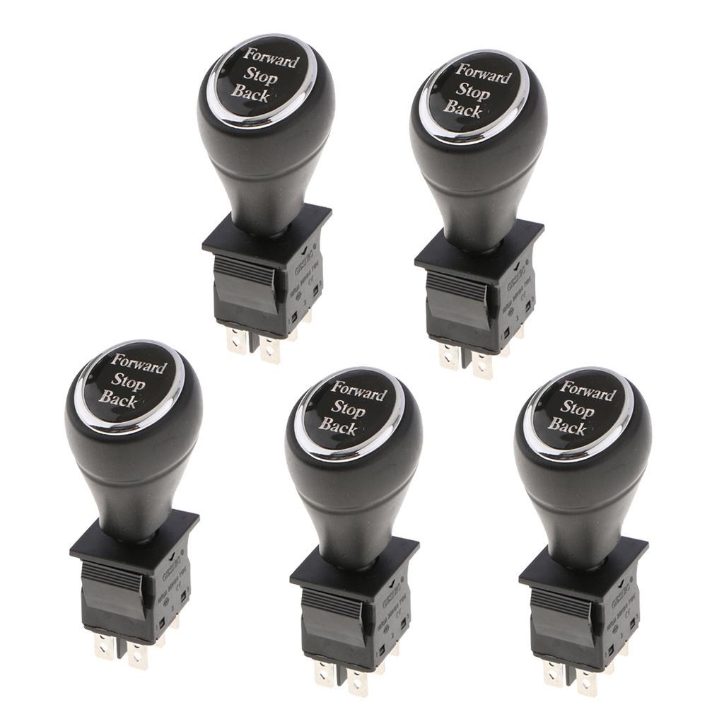5PCS On-Off-On 6Pin 3 Position Joystick Switch Replacement Car Putter Switch