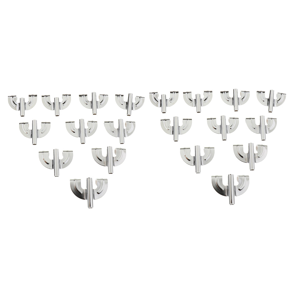 20pcs Bass Drum Claw Hook for Drum Parts Accessories Silver