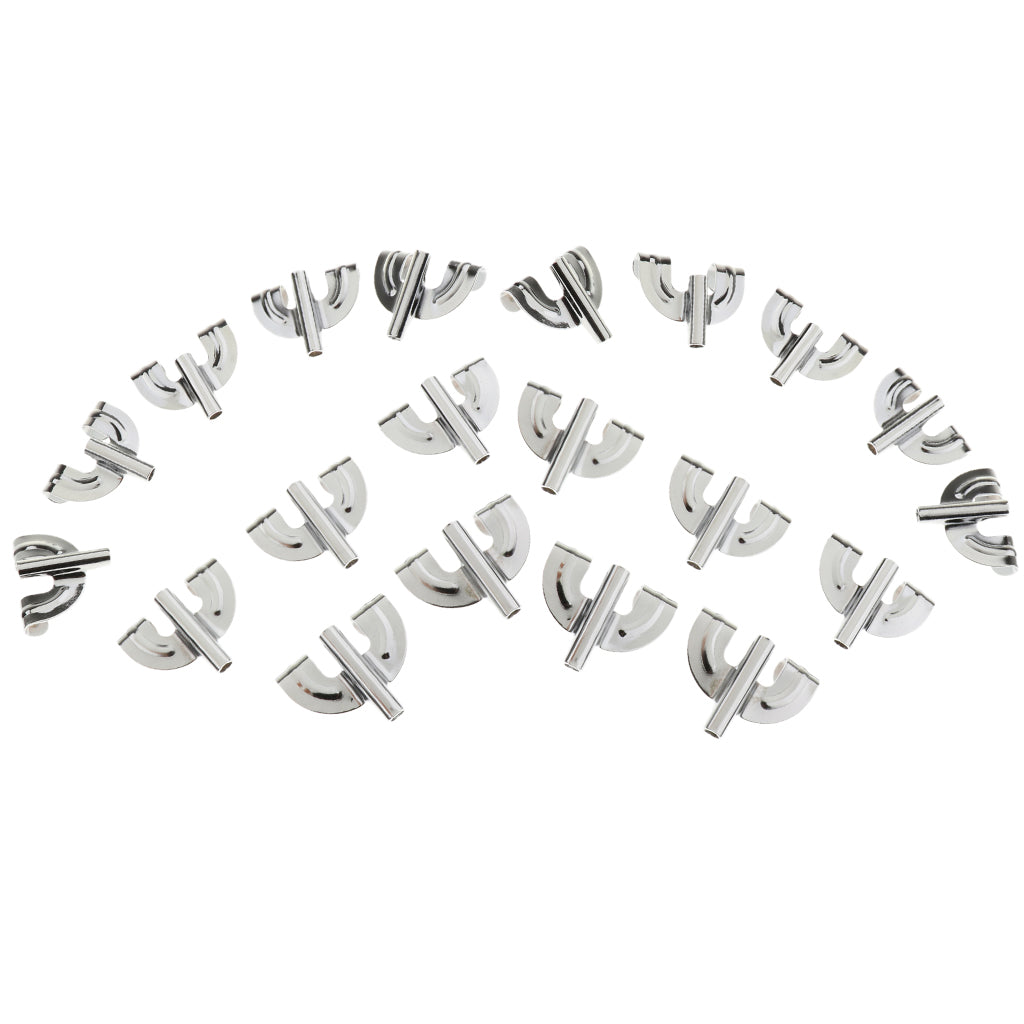 20pcs Bass Drum Claw Hook for Drum Parts Accessories Silver