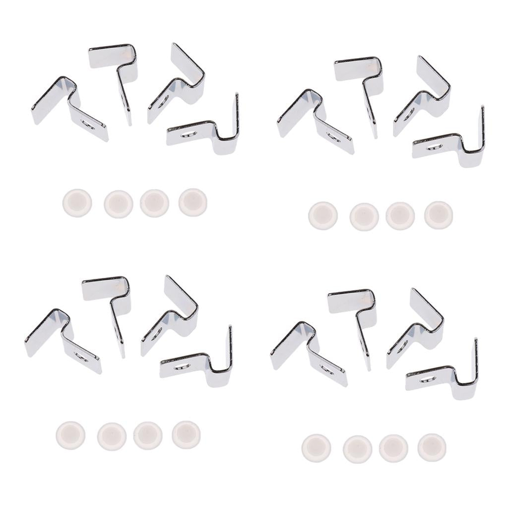 8x Stainless Steel Aquarium Fish Tank Glass Cover Clip Support Holder 5MM