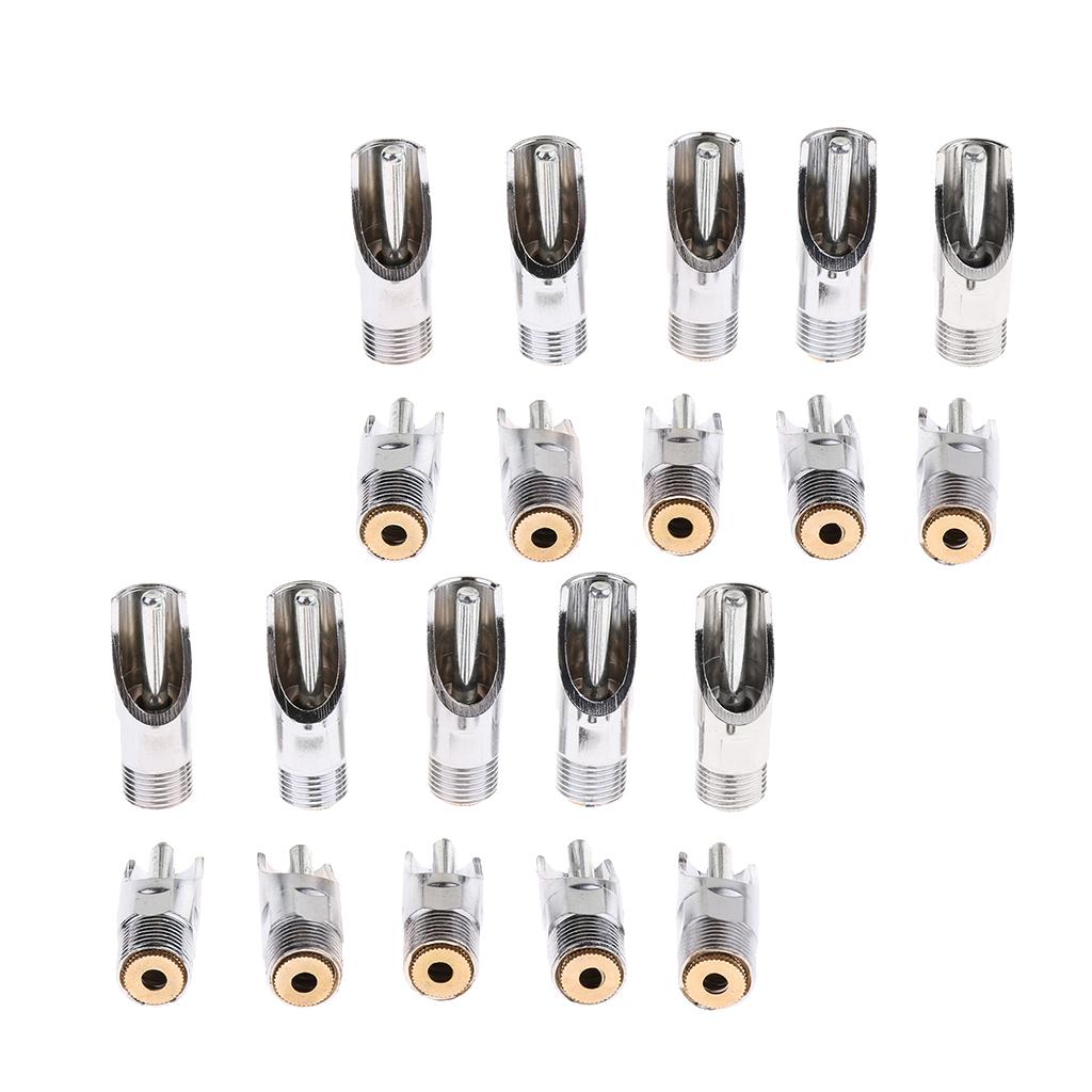 20 Pcs Metal Automatic Pig Nipple Water Drinker Feeder Waterer