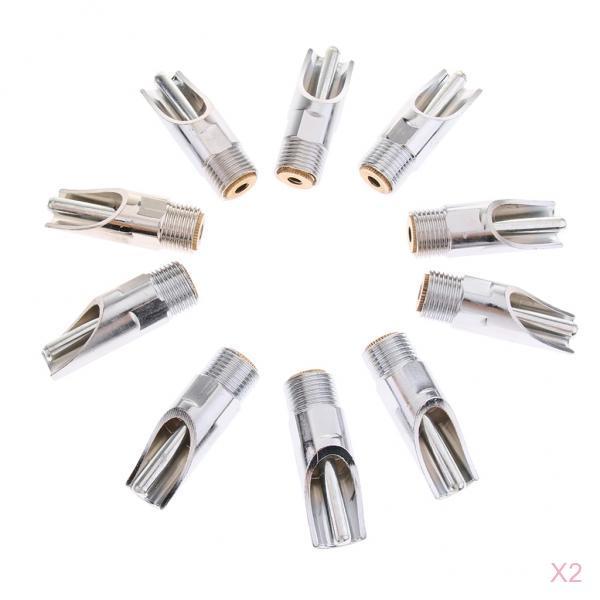 20 Pcs Metal Automatic Pig Nipple Water Drinker Feeder Waterer