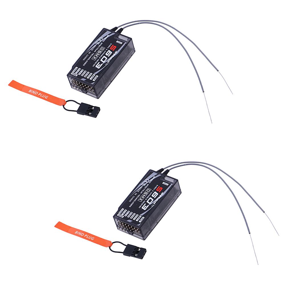 2pcs S603 Receiver 7CH 2.4G for JR SPECTRUM DSM-X DSM2 Transmitter