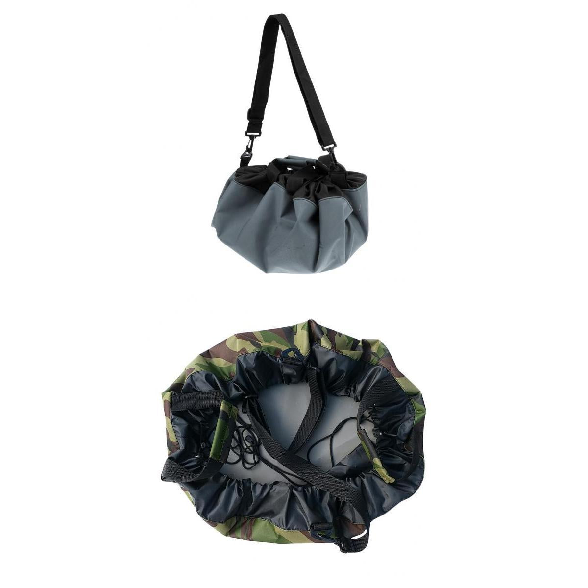 2pcs Waterproof Wetsuit Changing Mat/ Bag with Handles Strap for Surf Beach