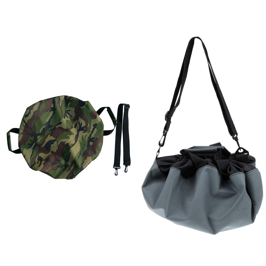 2pcs Waterproof Wetsuit Changing Mat/ Bag with Handles Strap for Surf Beach