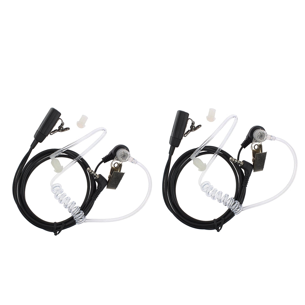 2Pieces Covert Acoustic Tube Earpiece Headset for Yaesu Vertex VX-1R Radio