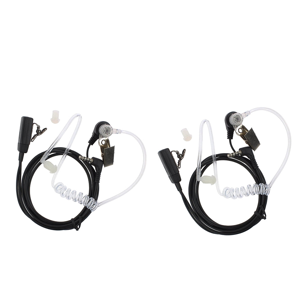 2Pieces Covert Acoustic Tube Earpiece Headset for Yaesu Vertex VX-1R Radio