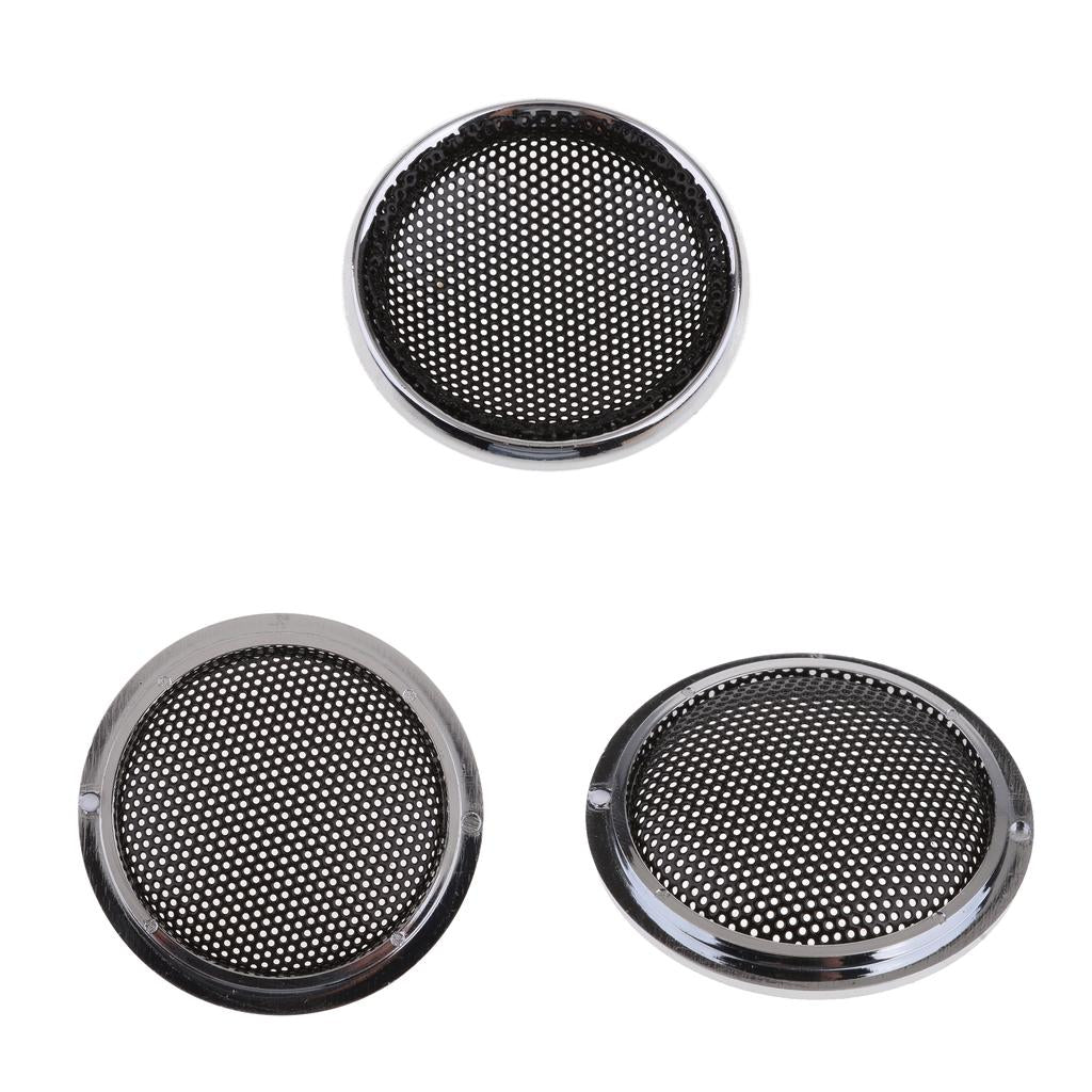 3x 1 inch Black Treble Speaker Protective Shell Grille for Loudspeaker