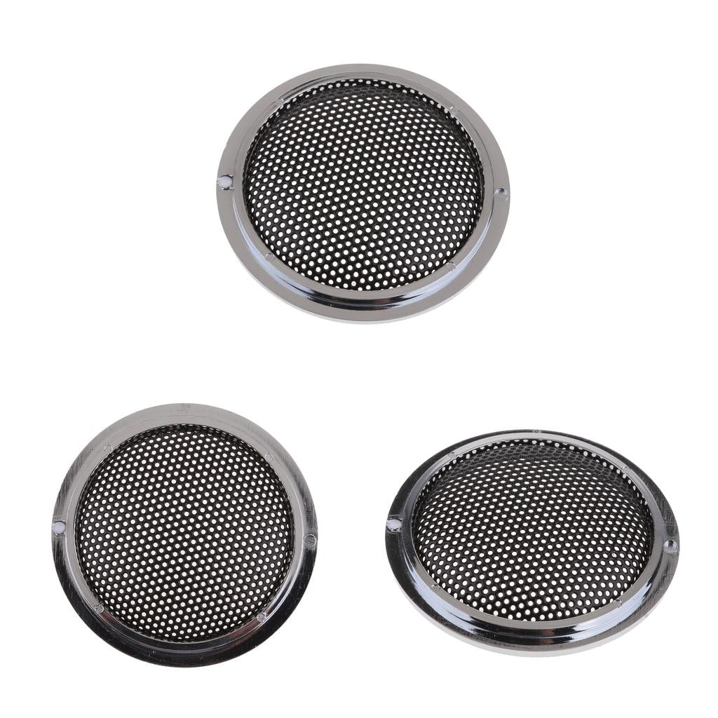3x 1 inch Black Treble Speaker Protective Shell Grille for Loudspeaker