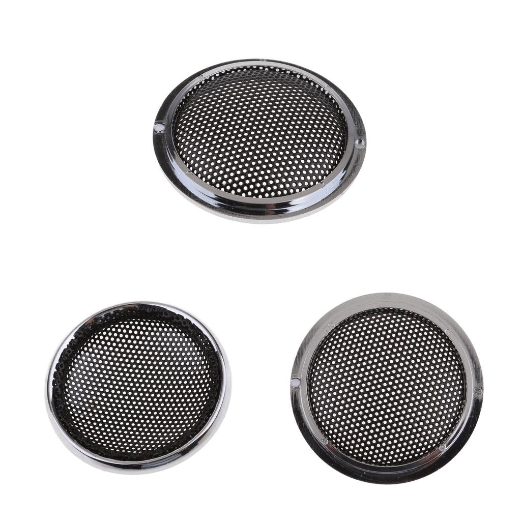 3x 1 inch Black Treble Speaker Protective Shell Grille for Loudspeaker