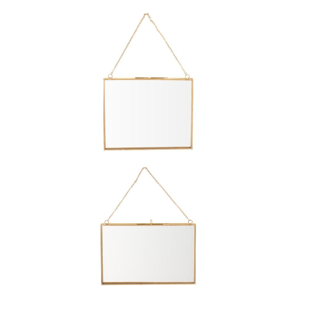 2xDouble Side Hanging Photo Picture Frame Plant Specimen Frame 2 Size