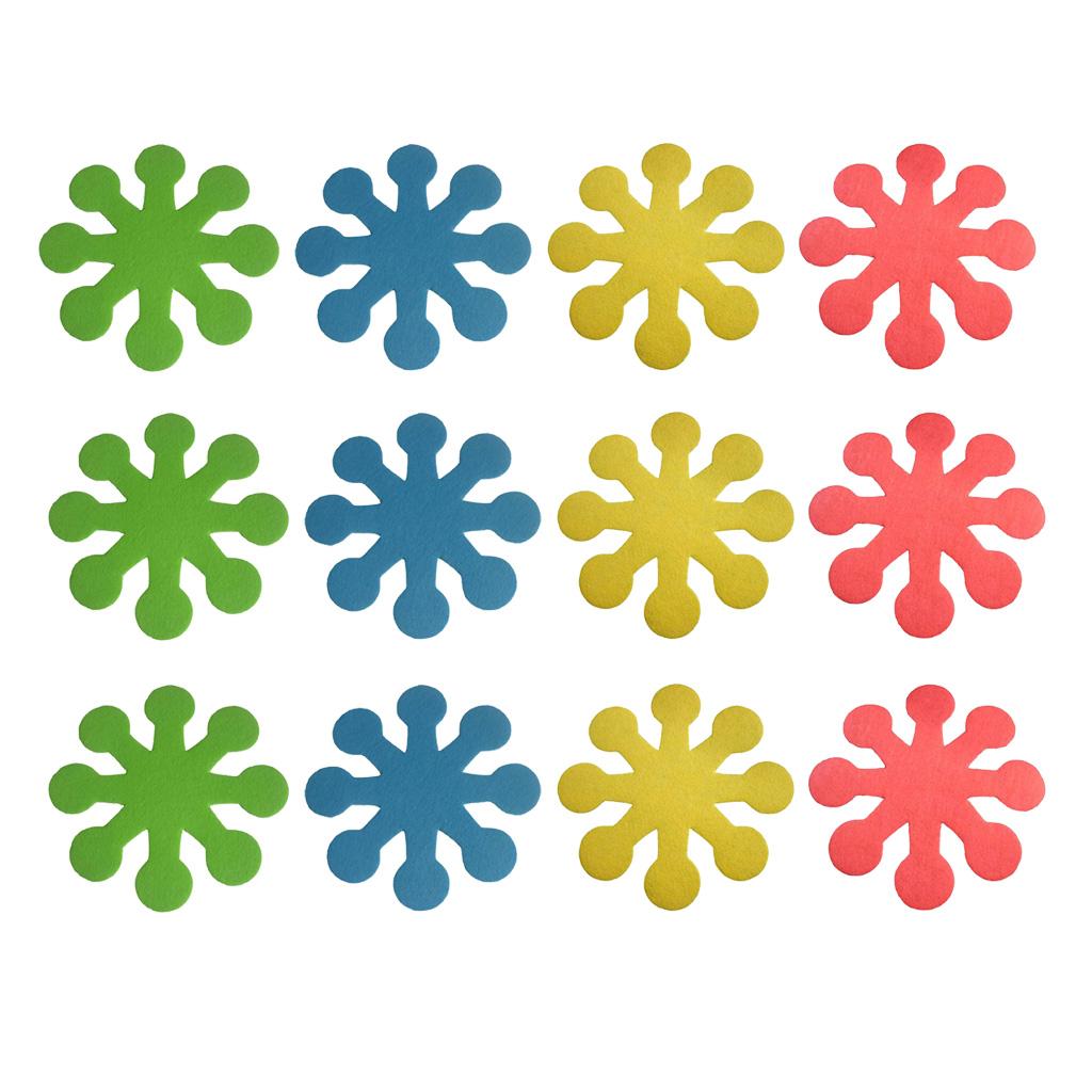 3Sets 12pcs Easter Decoration , Pot Mat Bowl Placement Heat Insulation Pads