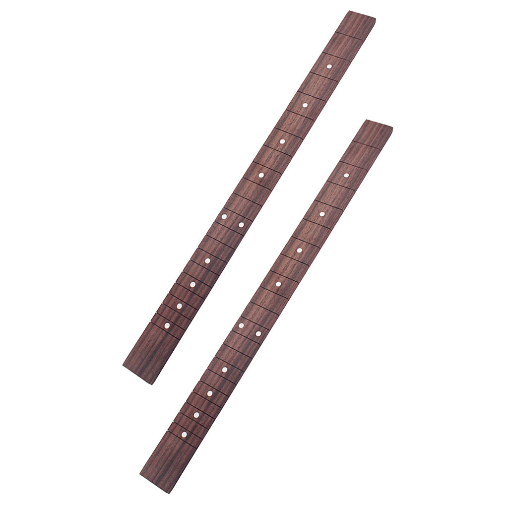 2x Rosewood 21 Fret 20in Guitar Neck Fretboard for Cigar Box Guitar DIY Part