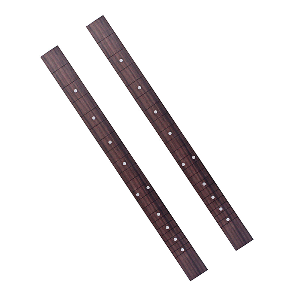 2x Rosewood 21 Fret 20in Guitar Neck Fretboard for Cigar Box Guitar DIY Part