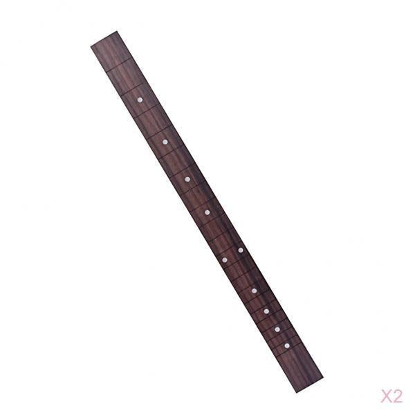 2x Rosewood 21 Fret 20in Guitar Neck Fretboard for Cigar Box Guitar DIY Part