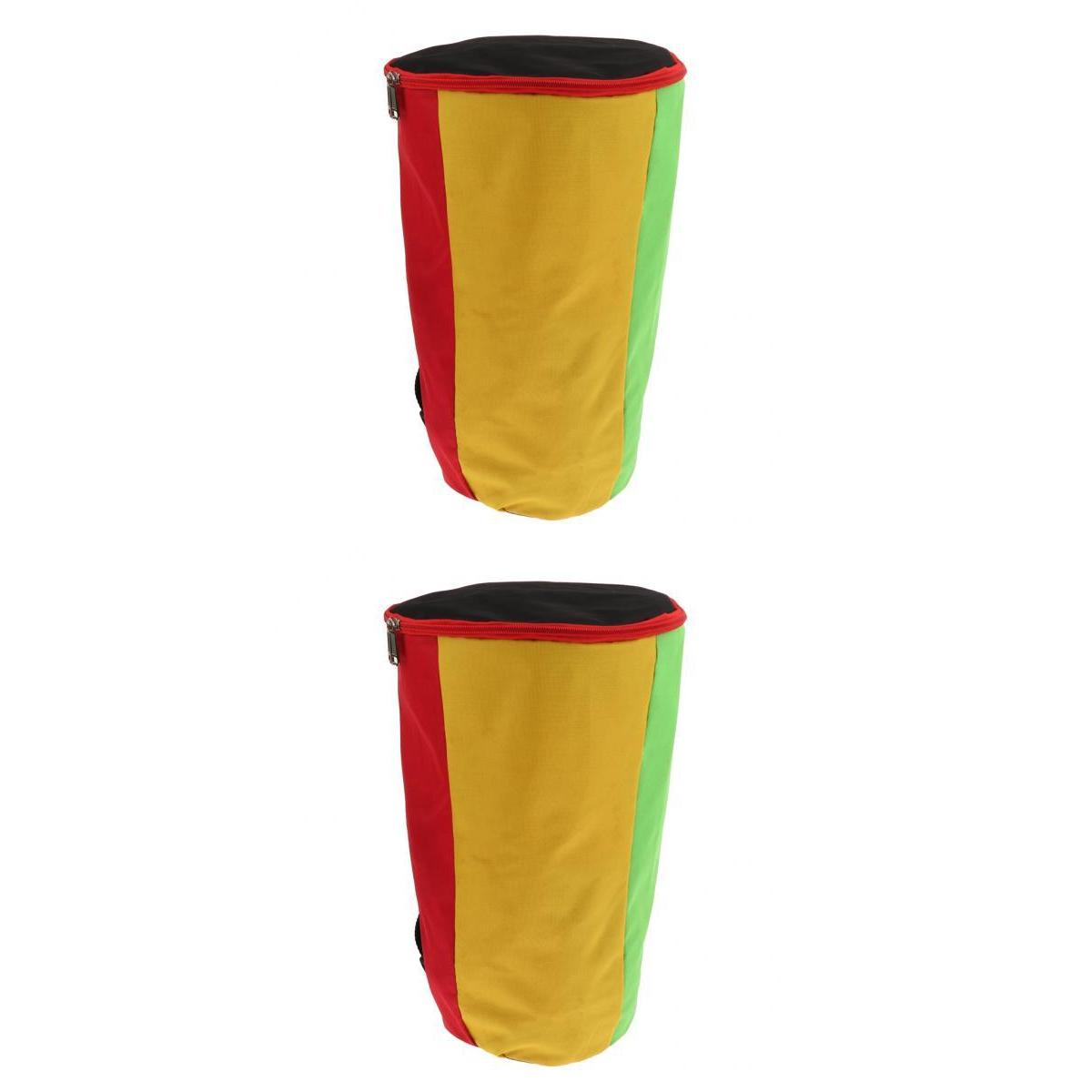 13&12 Inch African Drum Gig Bag Case with Double Shoulder Straps