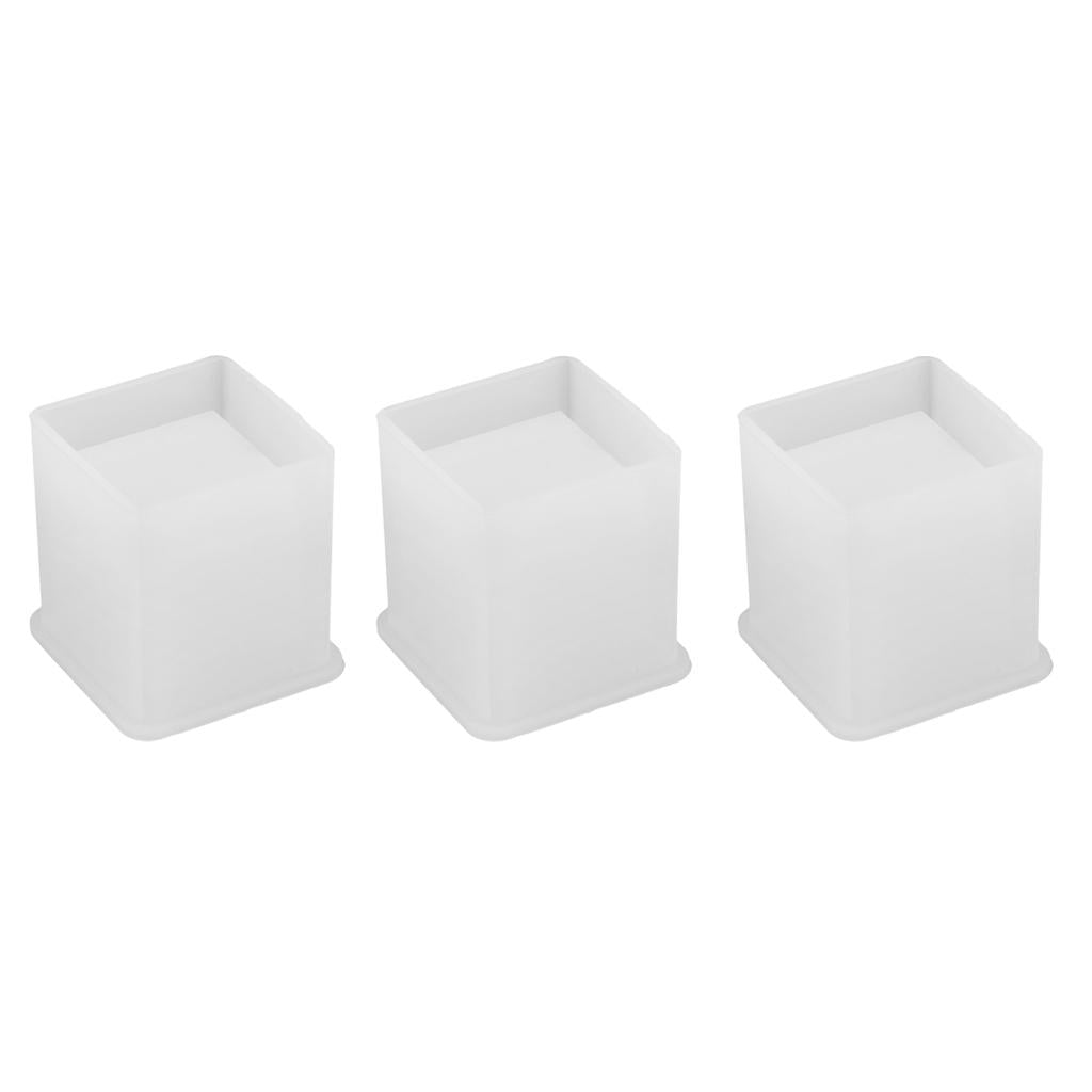3Pcs Silicone Molds Brush Pot DIY Resin Casting Jewelry Making Mould Tools
