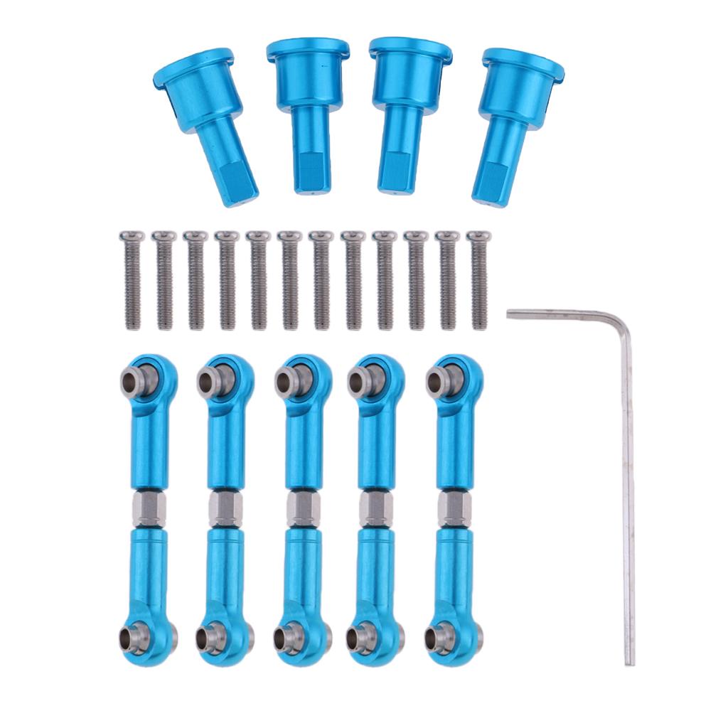 Aluminum Alloy Diff Cup Joint + Linkages Pull Rod for 1:18 WLtoys A959 Parts