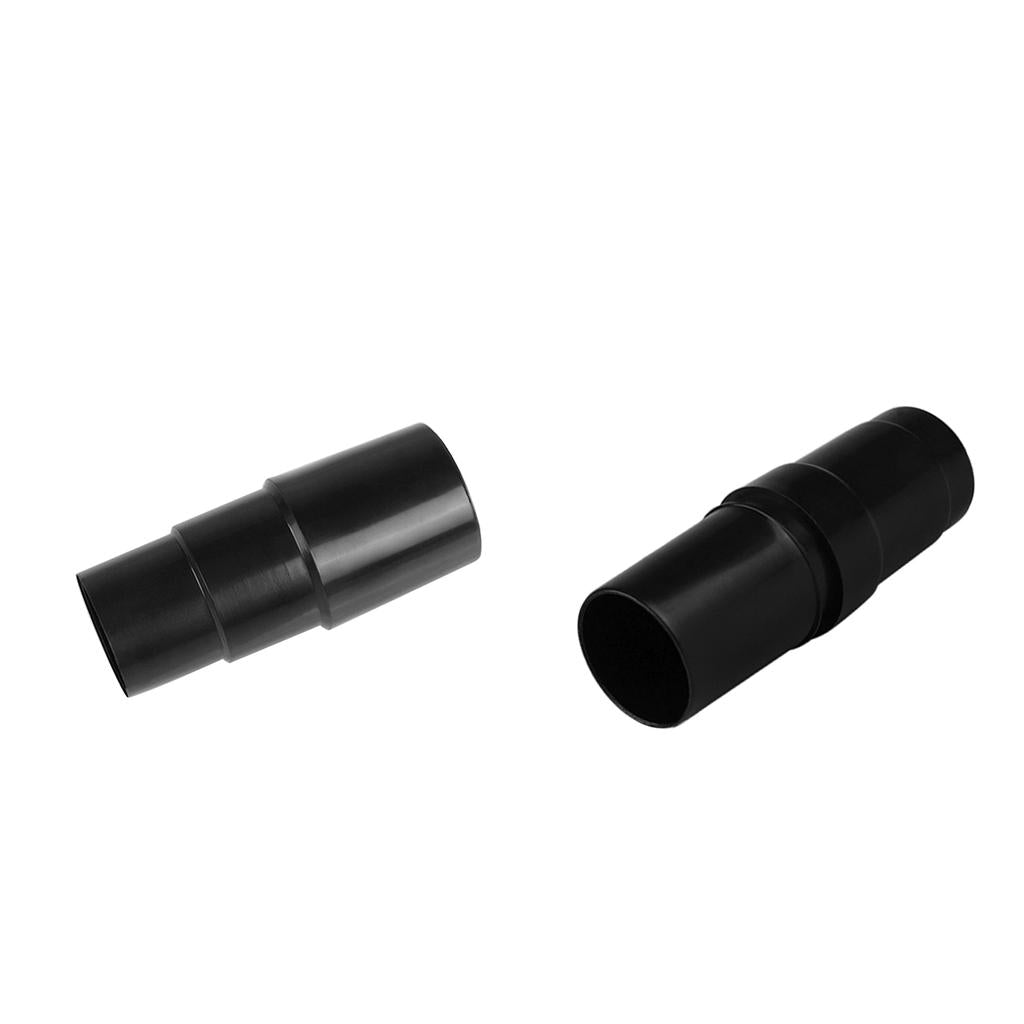 2 x Vacuum Cleaner Brush Nozzle Hose Connector Adapter 32mm Inner Black