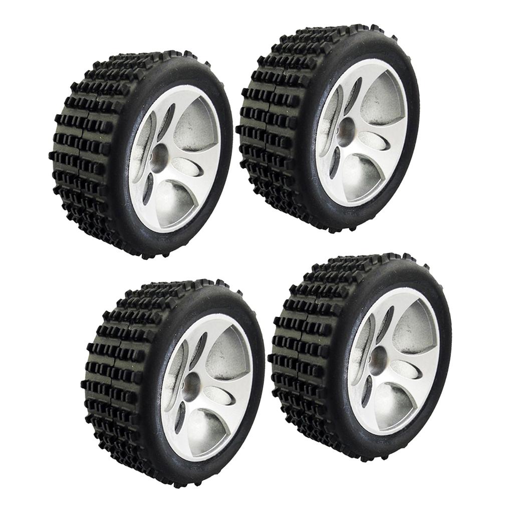 4 Pieces 1/18 RC Car Truck Spare Parts Tires Wheels A959-01 for Wltoys A959