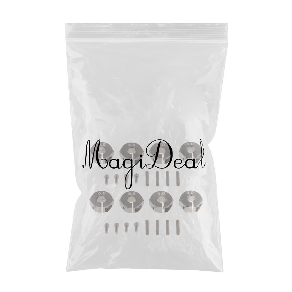 12x6mm Wheel Hex Rim Hub Drive Adapter for 1/10 Slash RC Car 8Pieces