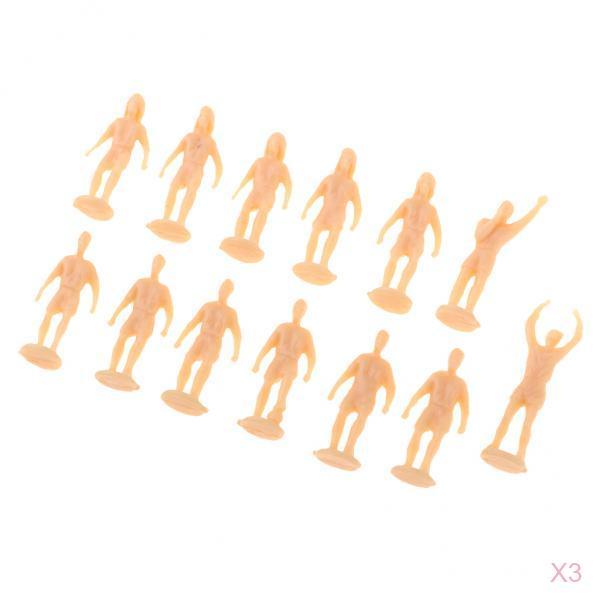 1/87 HO Layout Soccer Football Player Action Figure Model Toys Unpainted 36X