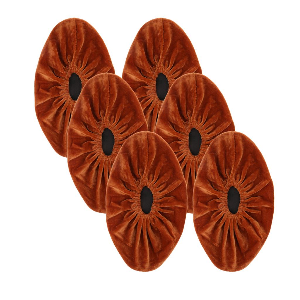 3 Pairs Kid Shoe Covers Washable Slip-on Reusable Boots Overshoes Orange XL