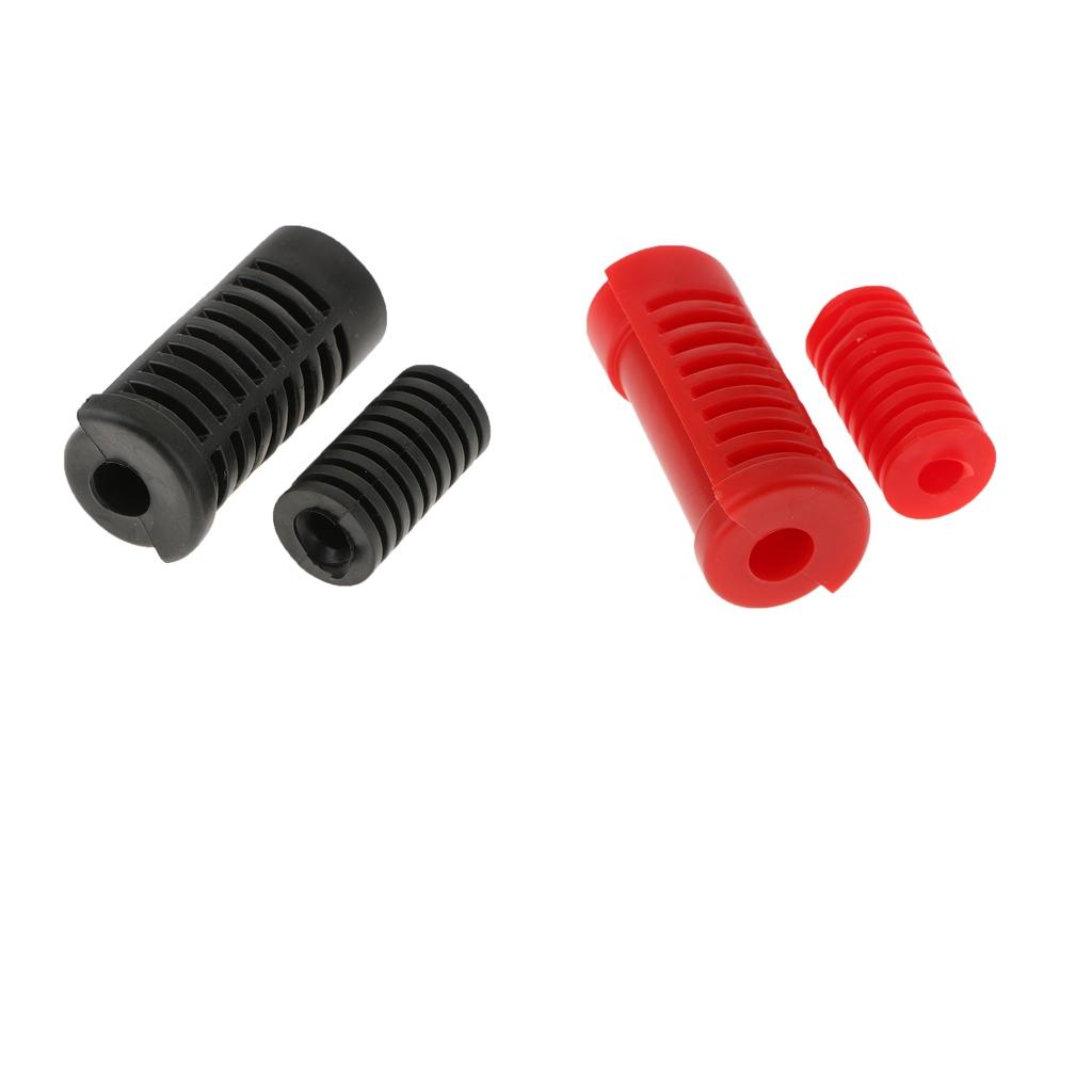 4X Motorcycle Gear Shift Shifter Lever Rod & Footrest Pedal Rubber Covers
