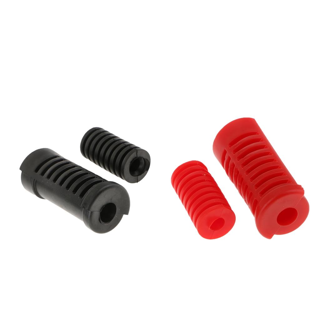 4X Motorcycle Gear Shift Shifter Lever Rod & Footrest Pedal Rubber Covers