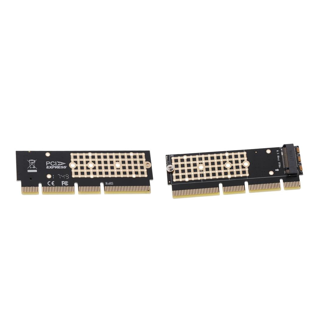 2x M.2 NVMe SSD NGFF M-Key SSD TO PCIE 3.0 16x 8x 4x Adapter Expansion Card