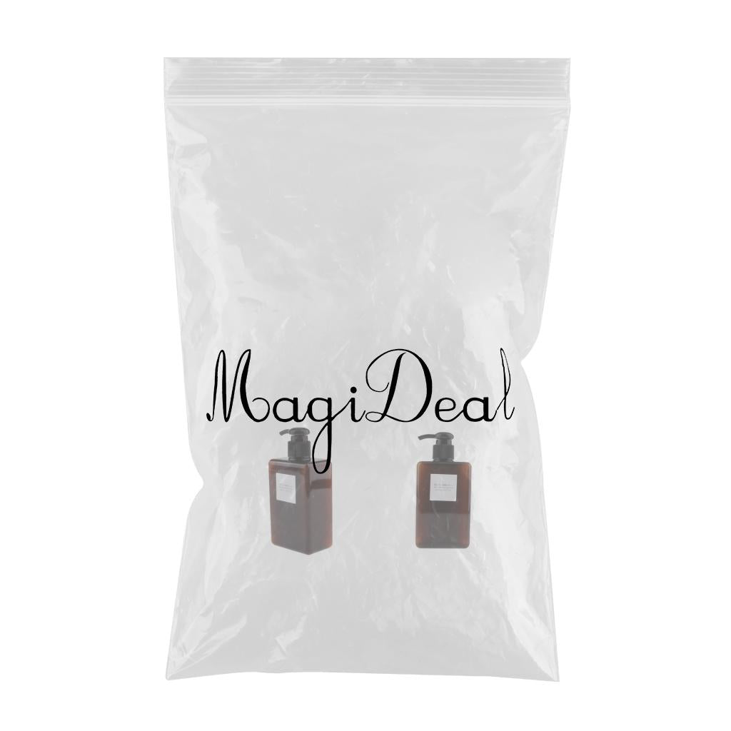 2Pcs Foaming Soap Dispenser Cosmetic Containers Bottle Brown 280ml