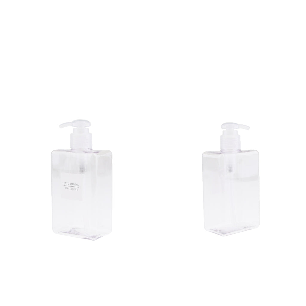 2Pcs Foaming Soap Dispenser Cosmetic Containers Bottle Transparent 280ml
