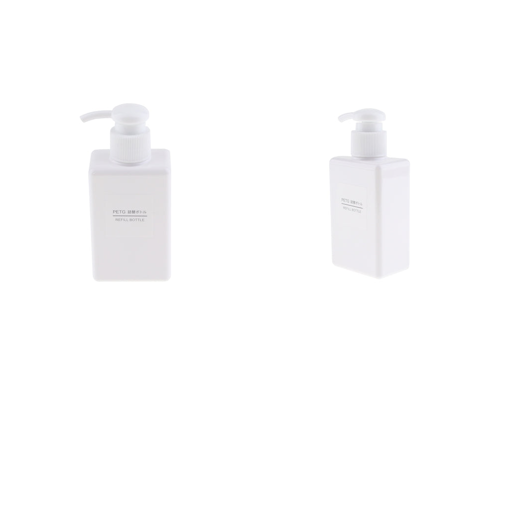 2Pcs Foaming Soap Dispenser Cosmetic Containers Bottle White 150ml