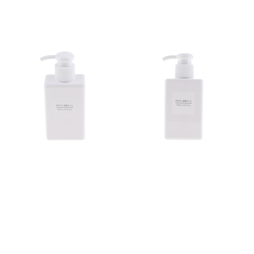 2Pcs Foaming Soap Dispenser Cosmetic Containers Bottle White 150ml