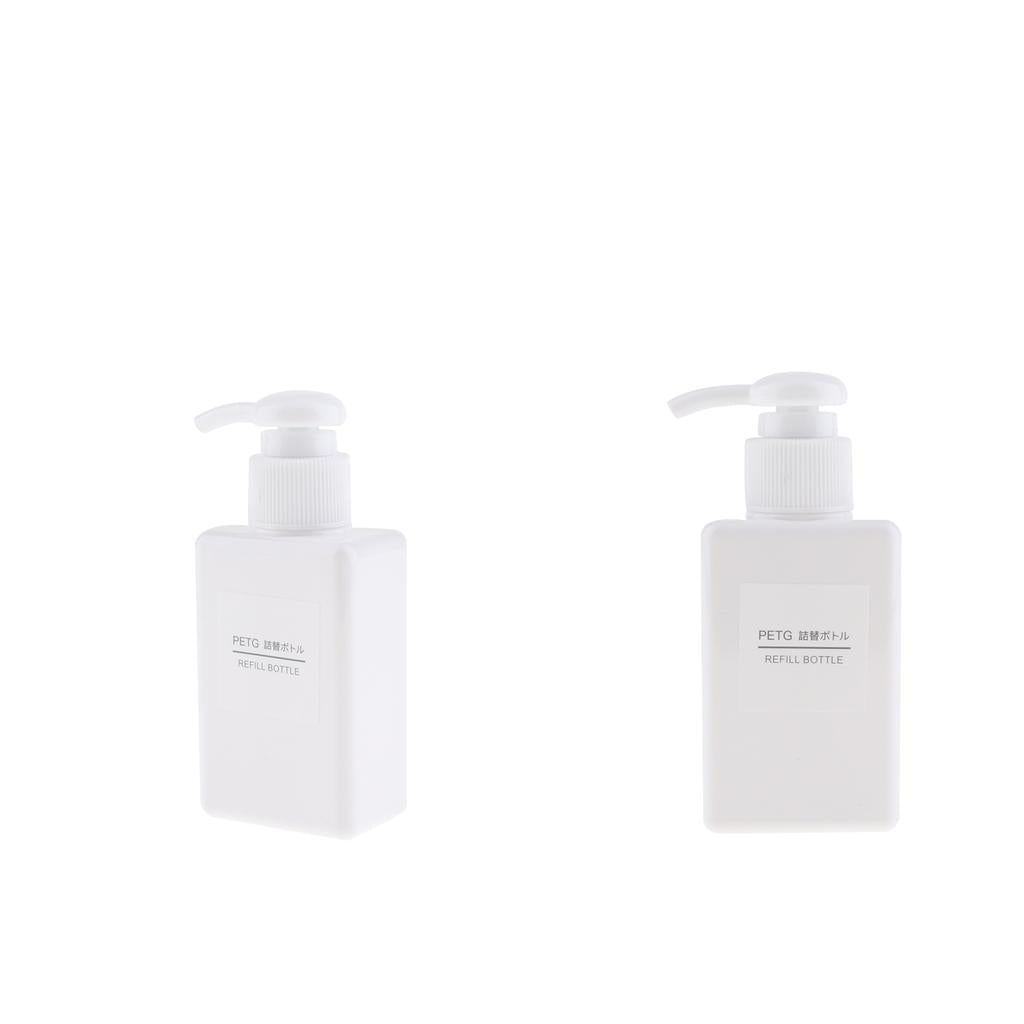 2Pcs Foaming Soap Dispenser Cosmetic Containers Bottle White 100ml