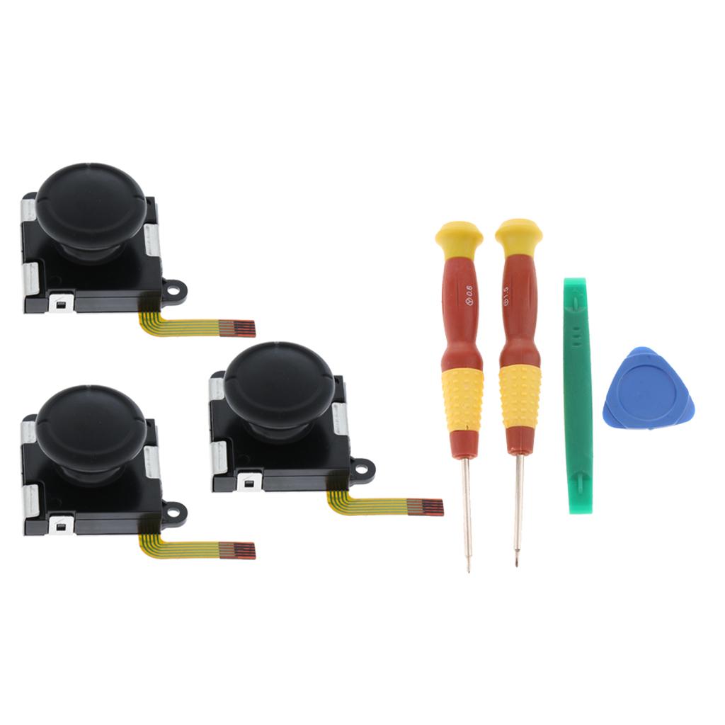 3Pcs Analog Joystick Control L R Sensor for Nintendo Switch Joy-con + Tools