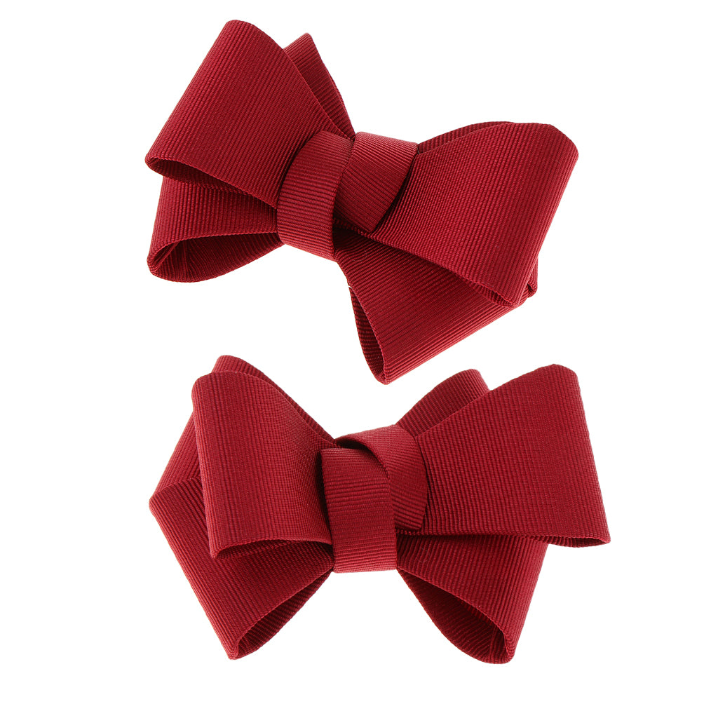 2/set Ribbon Bow Butterfly High Heel Shoe Charm Charms Decoration Red