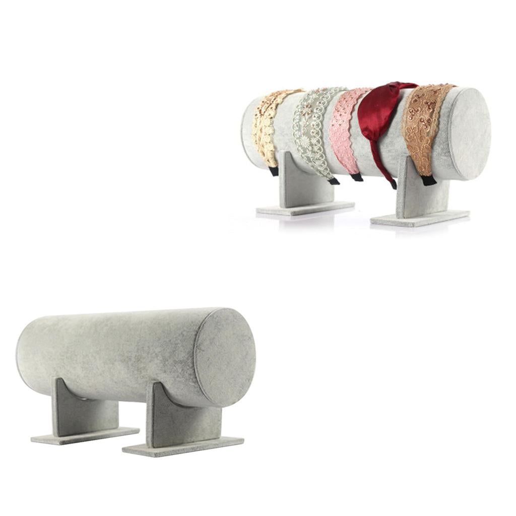 2 Pieces T-Bar Jewelry Display Holder Headband Organizer Display Rack Shelf