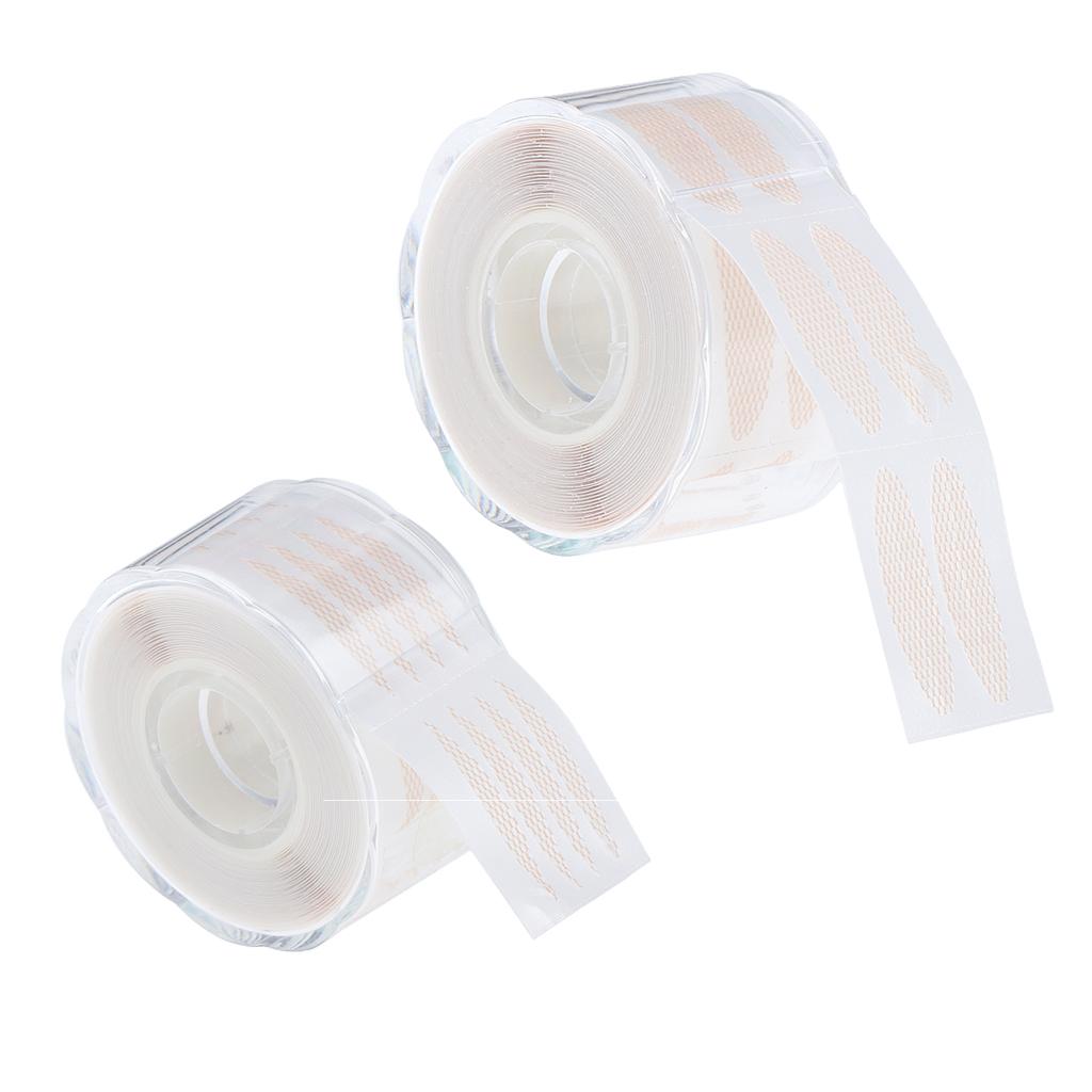 2 Roll of 440pairs Invisible Fiber Strip Double Eyelid Lift Tapes 2 Styles