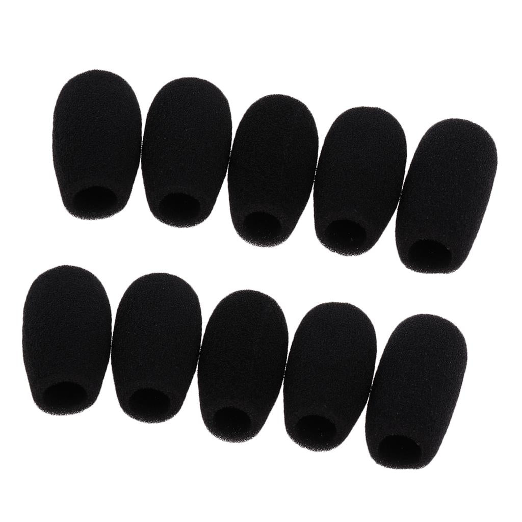 10 Pieces Conference Microphone Windshields Wind Muffs 48x12mm